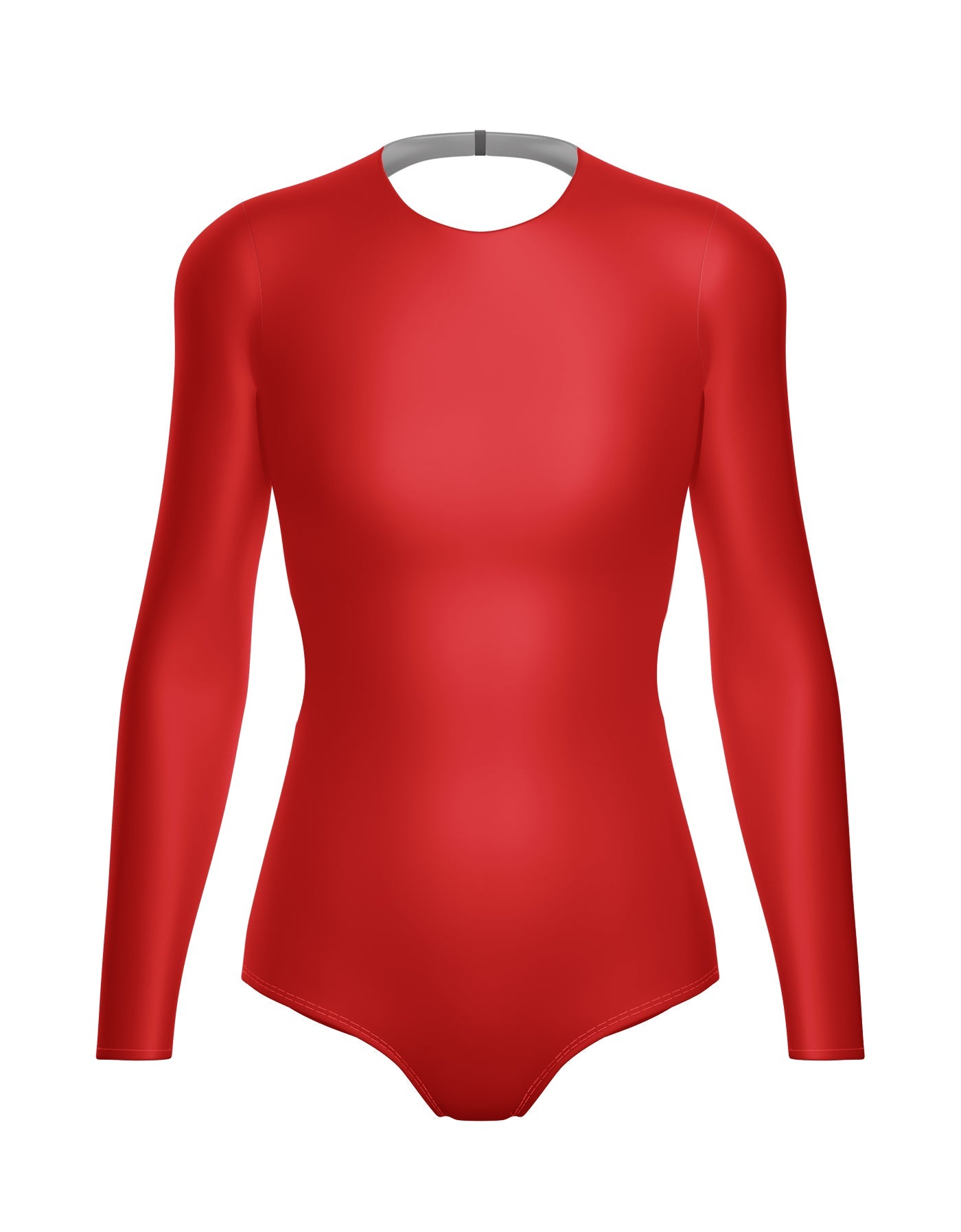 Solid Lycra LS Leotard Triangle Back