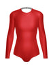 Solid Lycra LS Leotard Triangle Back