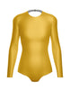 Solid Lycra LS Leotard Triangle Back