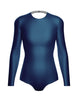 Solid Lycra LS Leotard Triangle Back