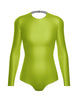 Solid Lycra LS Leotard Triangle Back