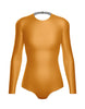 Solid Lycra LS Leotard Triangle Back