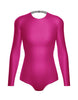 Solid Lycra LS Leotard Triangle Back