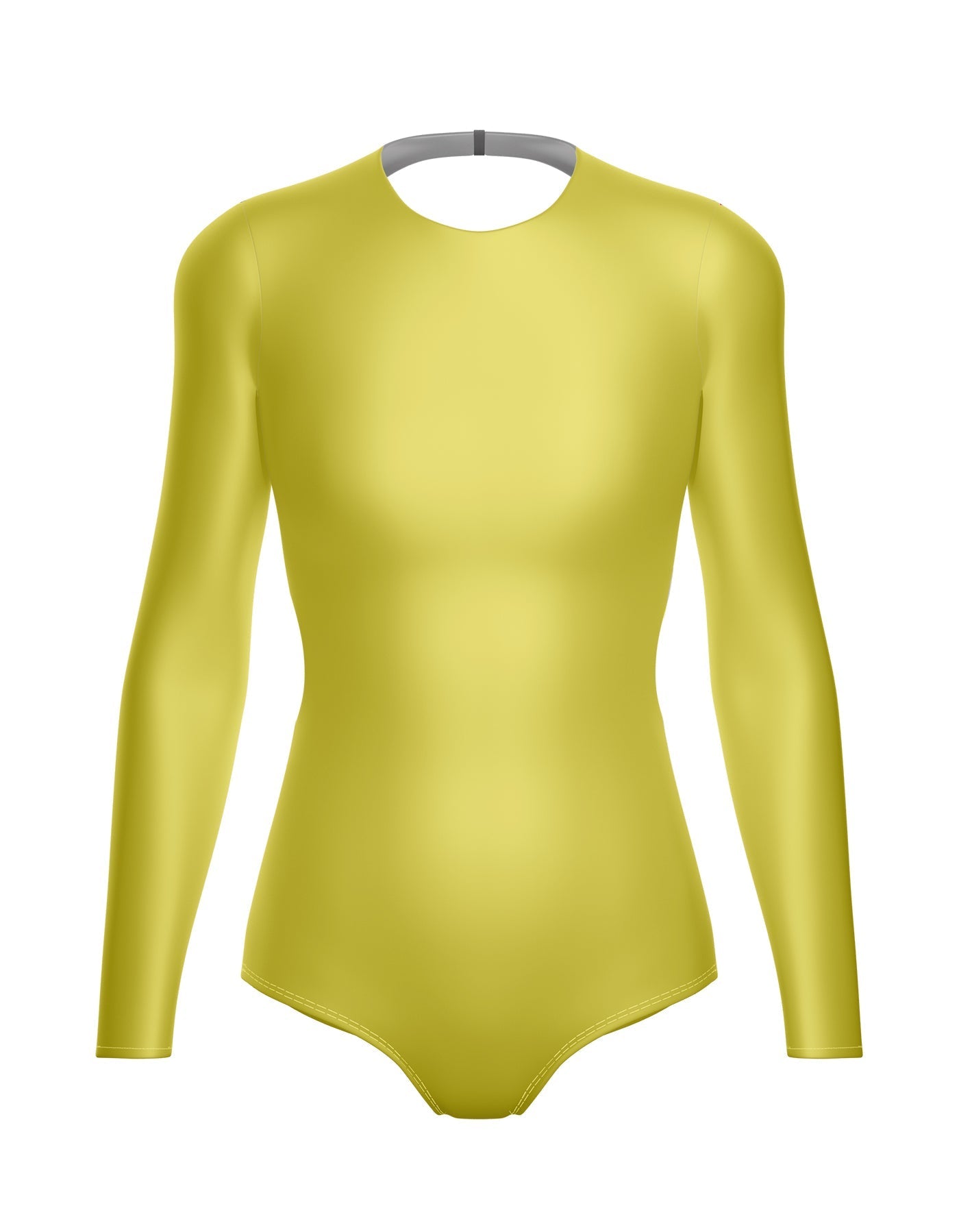 Solid Lycra LS Leotard Triangle Back