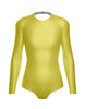 Solid Lycra LS Leotard Triangle Back