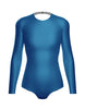 Solid Lycra LS Leotard Triangle Back