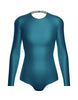 Solid Lycra LS Leotard Triangle Back