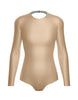 Solid Lycra LS Leotard Triangle Back