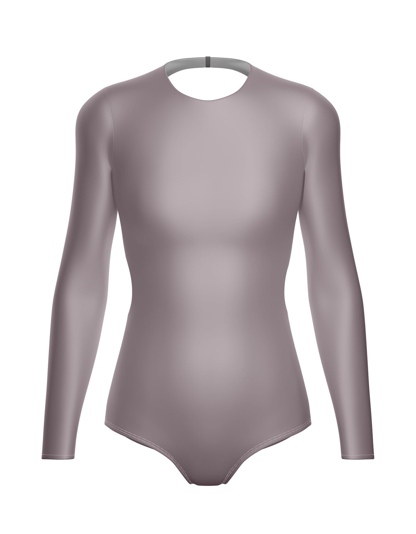 Solid Lycra LS Leotard Triangle Back