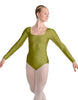 Solid Lycra LS Square Neck Leotard