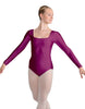 Solid Lycra LS Square Neck Leotard