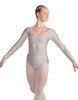Solid Lycra LS Square Neck Leotard