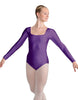 Solid Lycra LS Square Neck Leotard