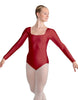 Solid Lycra LS Square Neck Leotard
