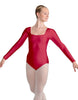 Solid Lycra LS Square Neck Leotard