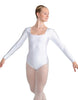 Solid Lycra LS Square Neck Leotard