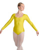 Solid Lycra LS Square Neck Leotard