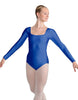 Solid Lycra LS Square Neck Leotard
