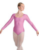 Solid Lycra LS Square Neck Leotard