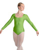Solid Lycra LS Square Neck Leotard