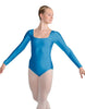 Solid Lycra LS Square Neck Leotard