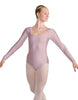 Solid Lycra LS Square Neck Leotard