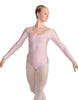 Solid Lycra LS Square Neck Leotard