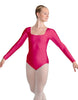 Solid Lycra LS Square Neck Leotard