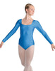 Solid Lycra LS Square Neck Leotard