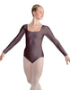 Solid Lycra LS Square Neck Leotard