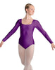 Solid Lycra LS Square Neck Leotard