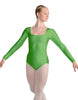 Solid Lycra LS Square Neck Leotard