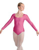 Solid Lycra LS Square Neck Leotard