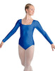 Solid Lycra LS Square Neck Leotard