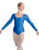 Solid Lycra LS Square Neck Leotard