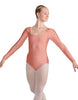 Solid Lycra LS Square Neck Leotard