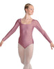 Solid Lycra LS Square Neck Leotard