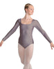 Solid Lycra LS Square Neck Leotard
