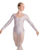 Solid Lycra LS Square Neck Leotard