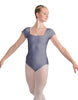 Solid Lycra Cap Sleeve Square Neck Leotard