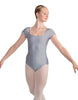 Solid Lycra Cap Sleeve Square Neck Leotard
