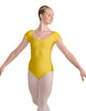 Solid Lycra Cap Sleeve Square Neck Leotard