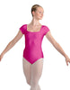 Solid Lycra Cap Sleeve Square Neck Leotard