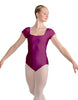 Solid Lycra Cap Sleeve Square Neck Leotard