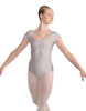 Solid Lycra Cap Sleeve Square Neck Leotard