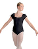 Solid Lycra Cap Sleeve Square Neck Leotard