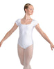 Solid Lycra Cap Sleeve Square Neck Leotard