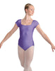 Solid Lycra Cap Sleeve Square Neck Leotard