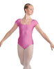 Solid Lycra Cap Sleeve Square Neck Leotard