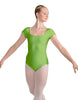 Solid Lycra Cap Sleeve Square Neck Leotard